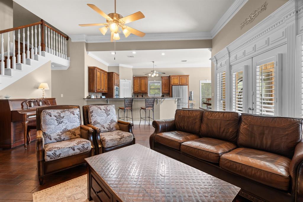112 Waterfall Court Azle, TX 76020 - Photo 8 of 40 a living room with furniture and a large window