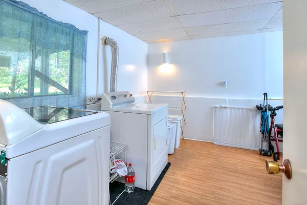 a room with a sink and a window