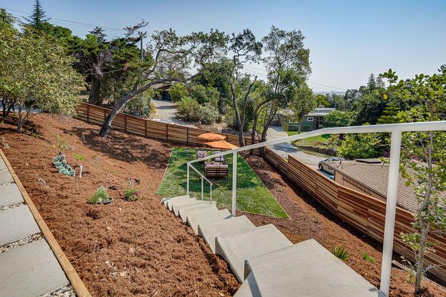 908 Holly Road Belmont, CA 94002 - Photo 40 of 50 a view of a wooden bridge