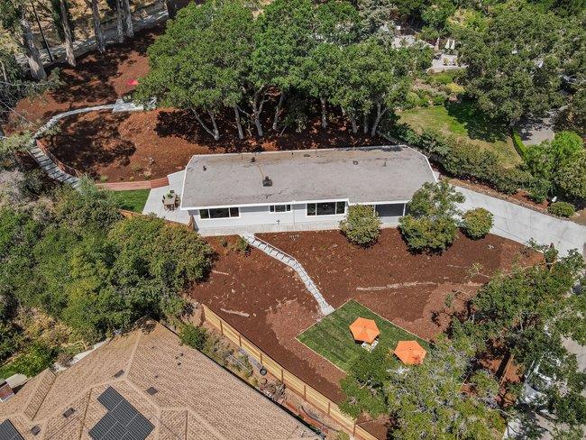 908 Holly Road Belmont, CA 94002 - Photo 45 of 50 an aerial view of a house with yard