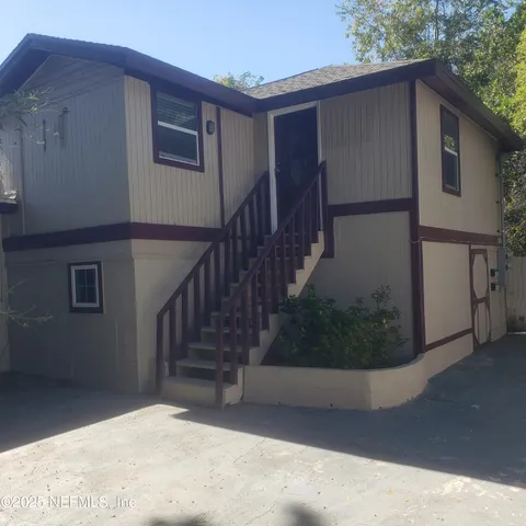 a view of a chandelier fan
