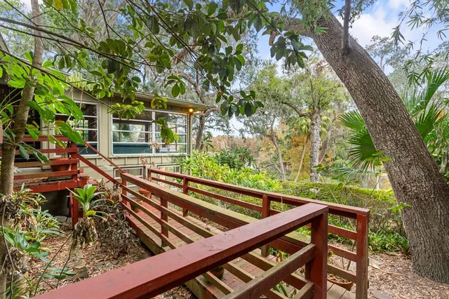 a view of road with trees