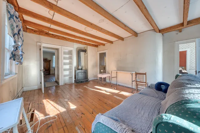 wooden floor and dining room in a livingroom