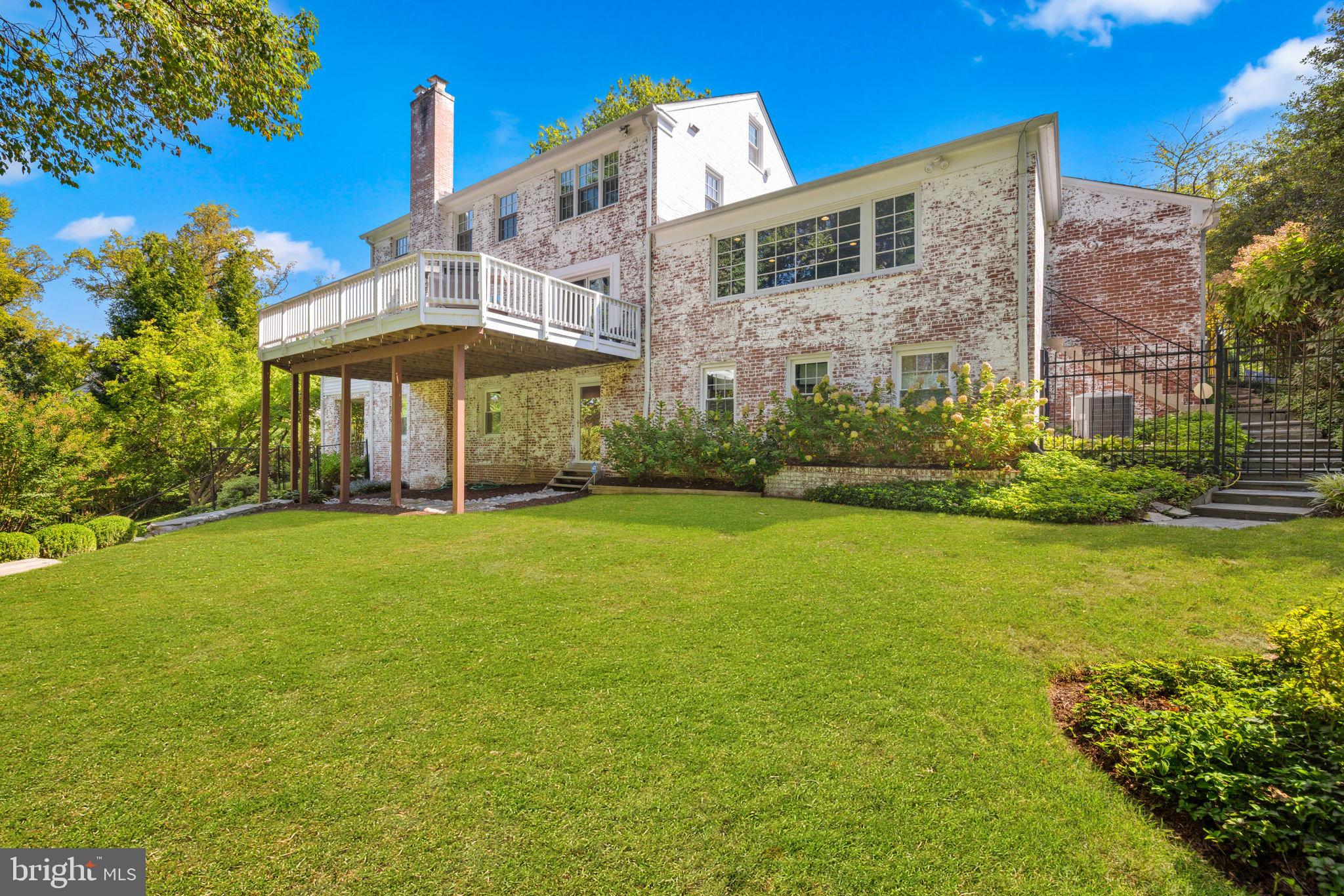 3730 Cardiff Road Chevy Chase, MD 20815 - Photo 49 of 49 a view of a big yard with an house and outdoor space