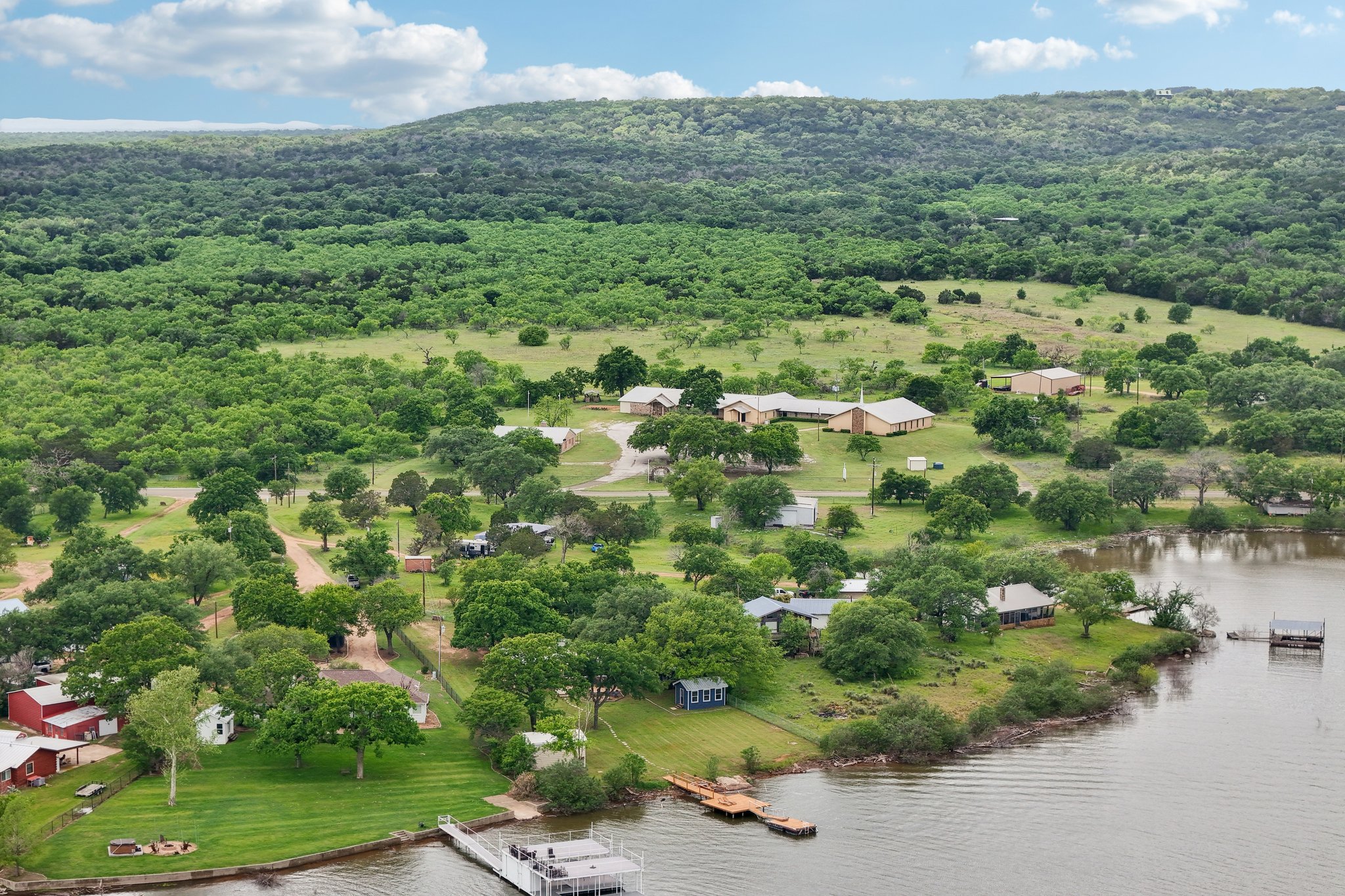 145 Oak Point Tow, TX 78672 - Photo 29 of 29 an aerial view of a house with a yard