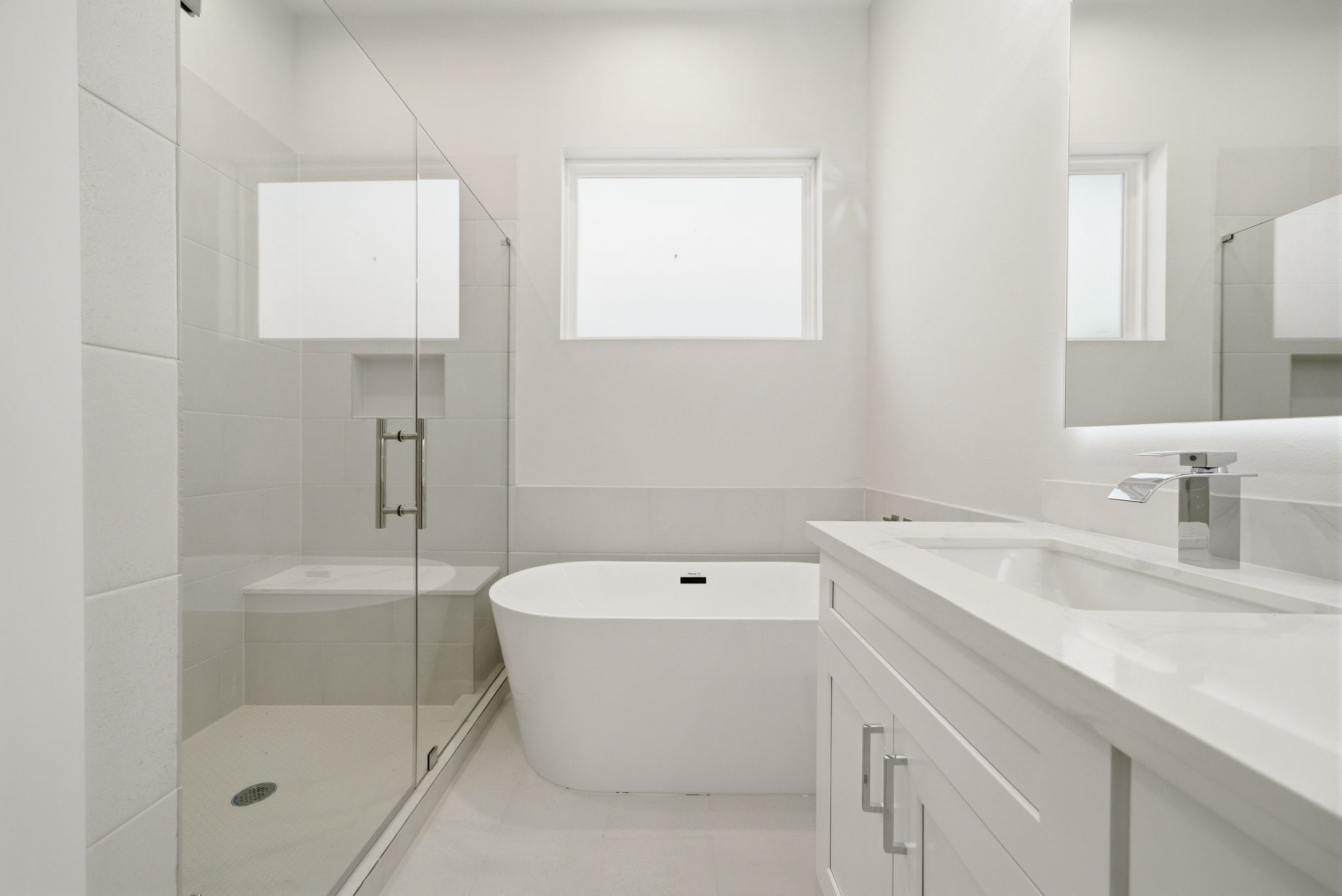 1398 Cedar Post Lane Houston, TX 77080 - Photo 20 of 33 a bathroom with a sink a toilet and shower