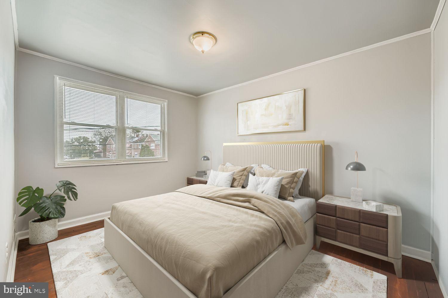 5466 Addington Road Baltimore, MD 21207 - Photo 21 of 31 Virtual staging bedroom with natural light.