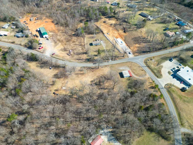 a view of yard covered with snow