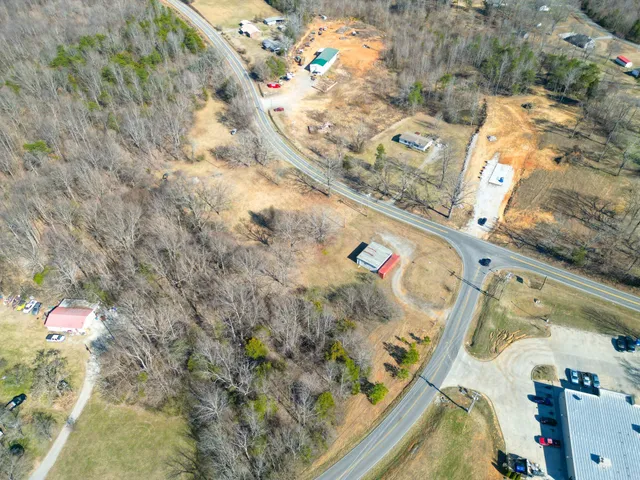 a view of yard covered with snow