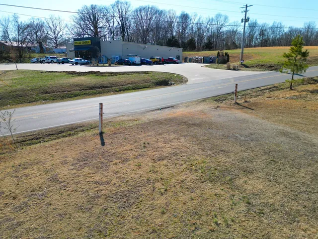 a park view with a bench
