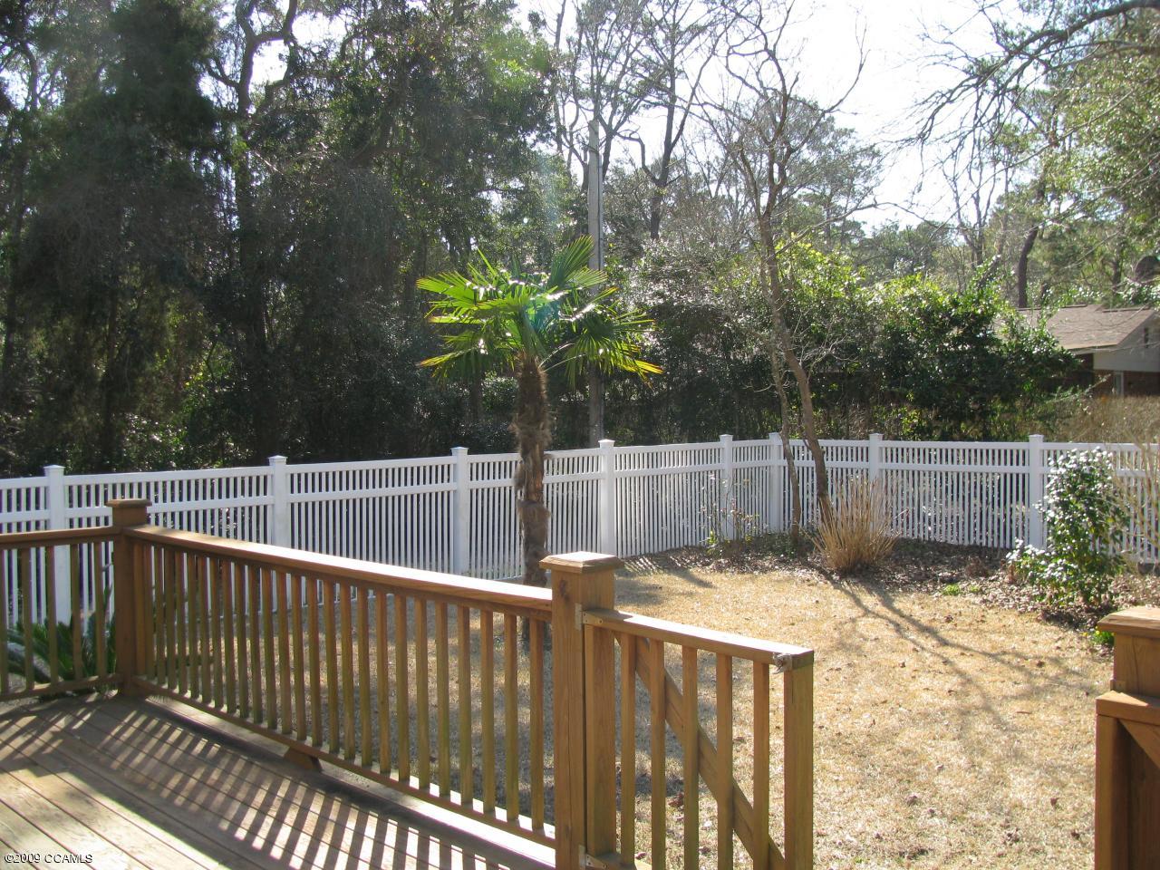 129 Juniper Road Pine Knoll Shores, NC 28512 - Photo 9 of 9 Fenced backyard