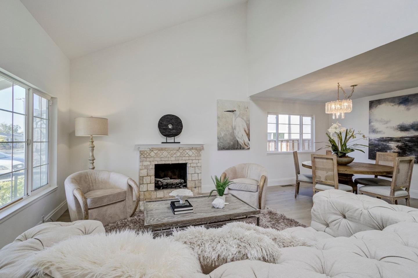 271 Spinnaker Street Foster City, CA 94404 - Photo 3 of 28 a living room with furniture and a fireplace