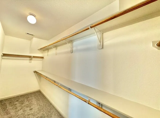 a view of a walk in closet