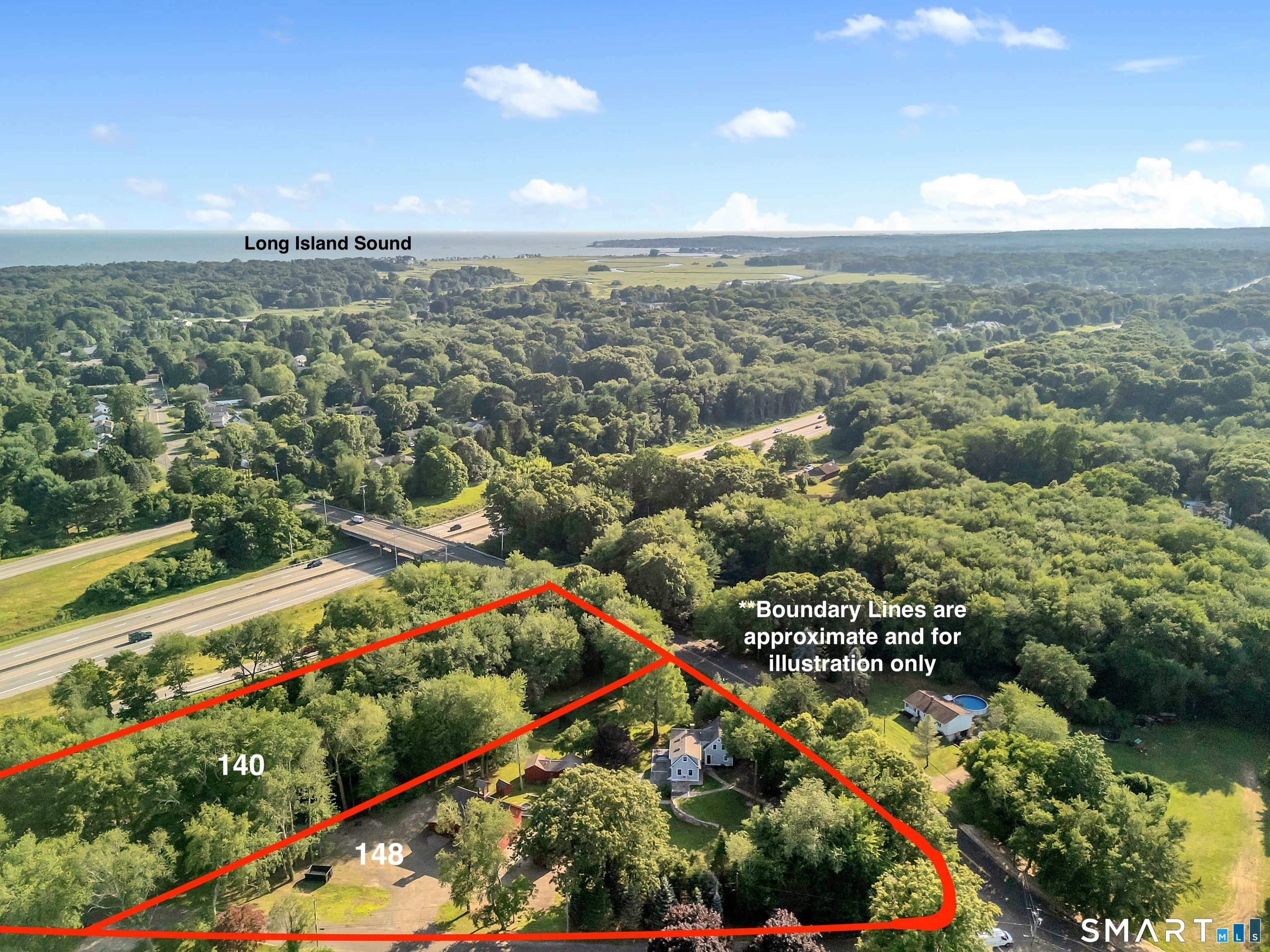 148 Mungertown Road Madison, CT 06443 - Photo 40 of 40 Approximate boundary illustration of both lots