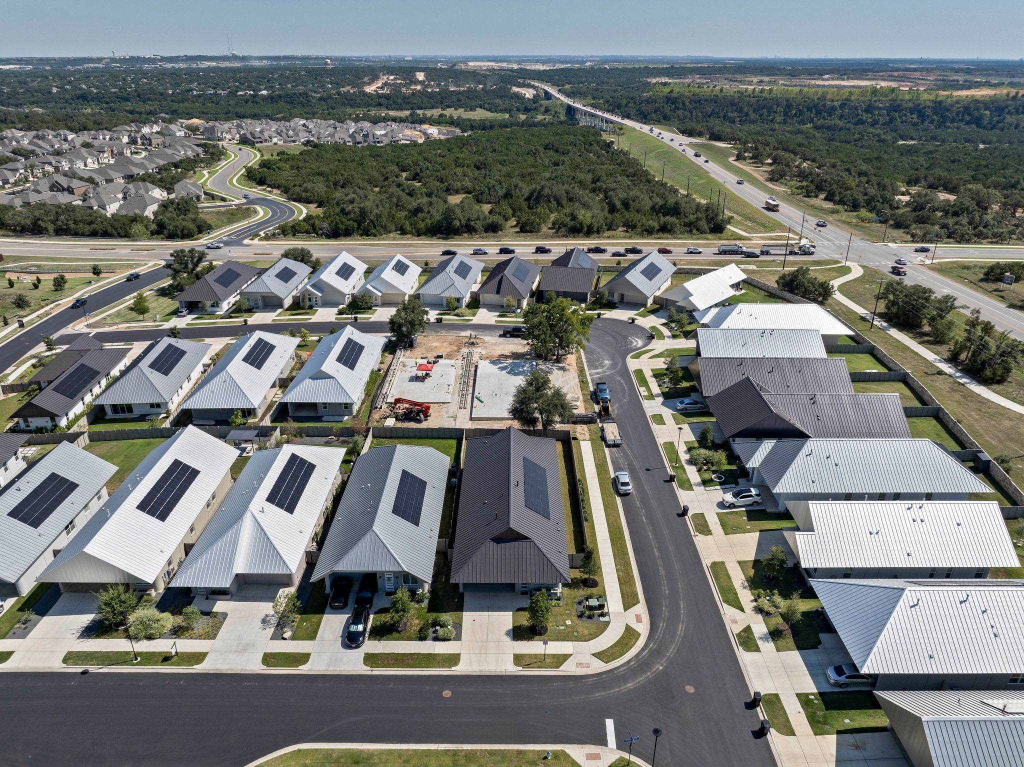 221 Lone Ranger Trail Georgetown, TX 78628 - Photo 31 of 35 an aerial view of residential houses with outdoor space