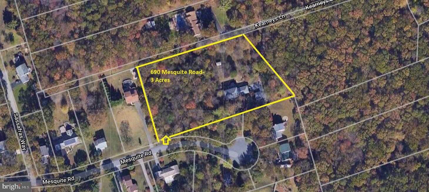 690 Mesquite Road Severn, MD 21144 - Photo 4 of 52 Aerial View of Property Lines