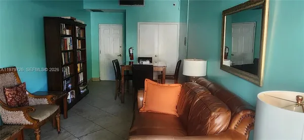 a room with gym equipment