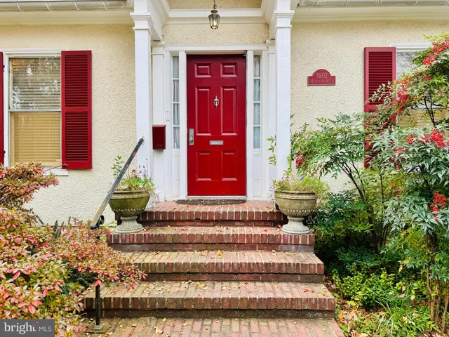 a front view of a house with entryway