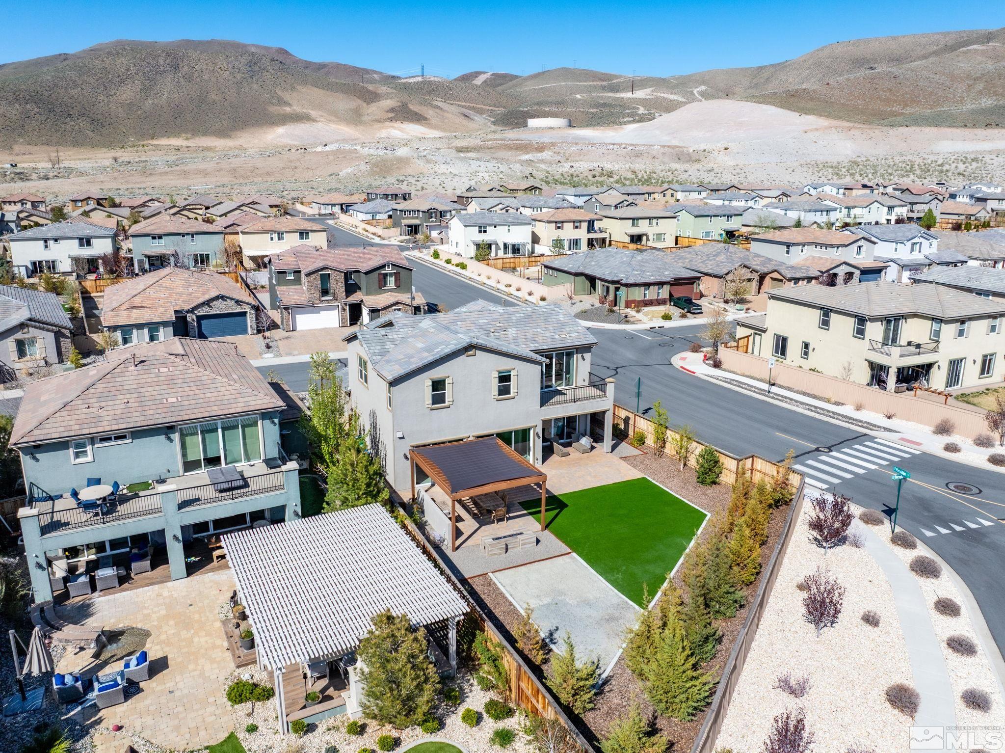 2900 Ethelinda Way Reno, NV 89521 - Photo 36 of 40 an aerial view of a house with a mountain