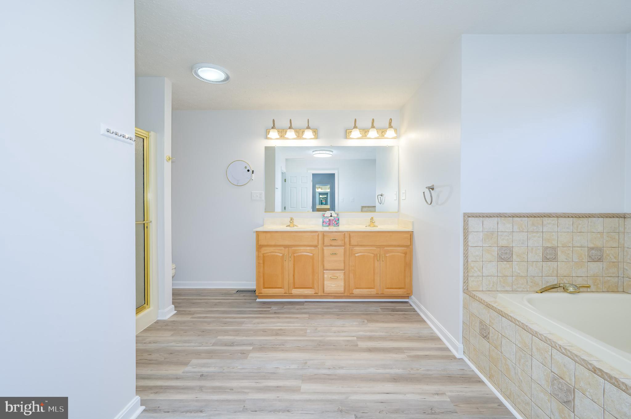 490 Renaissance Drive Martinsburg, WV 25403 - Photo 20 of 73 a view of a bathroom with a tub mirror and a sink