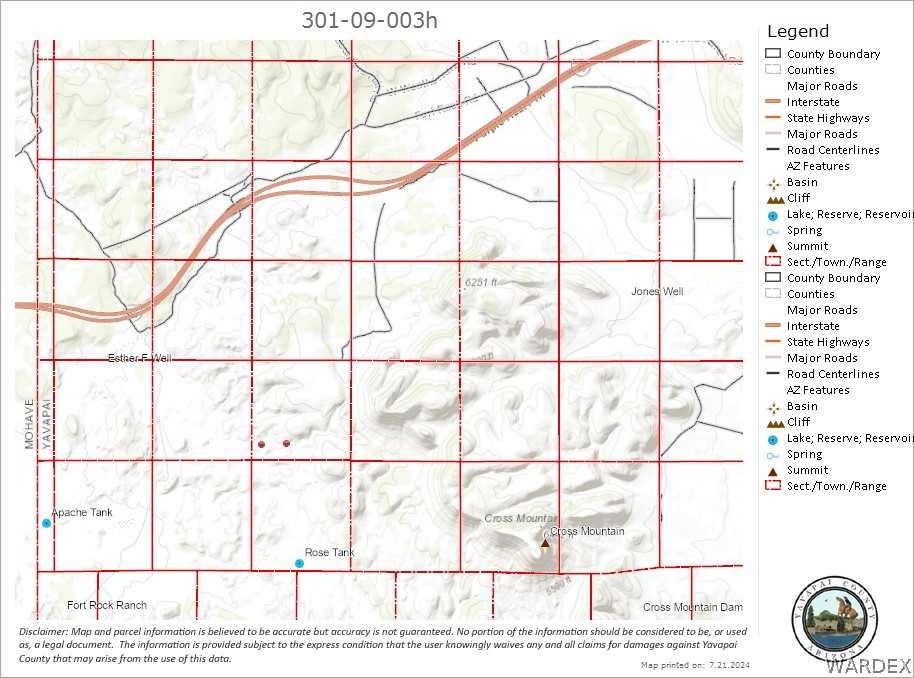 3 Cross Mountain Road Seligman, AZ 86337 - Photo 3 of 21 Plat Map