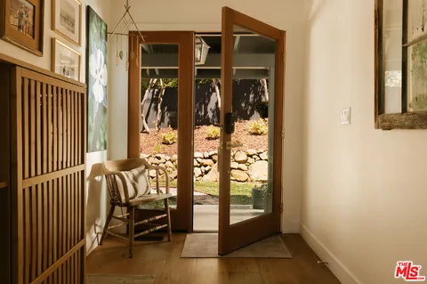 a view of front door