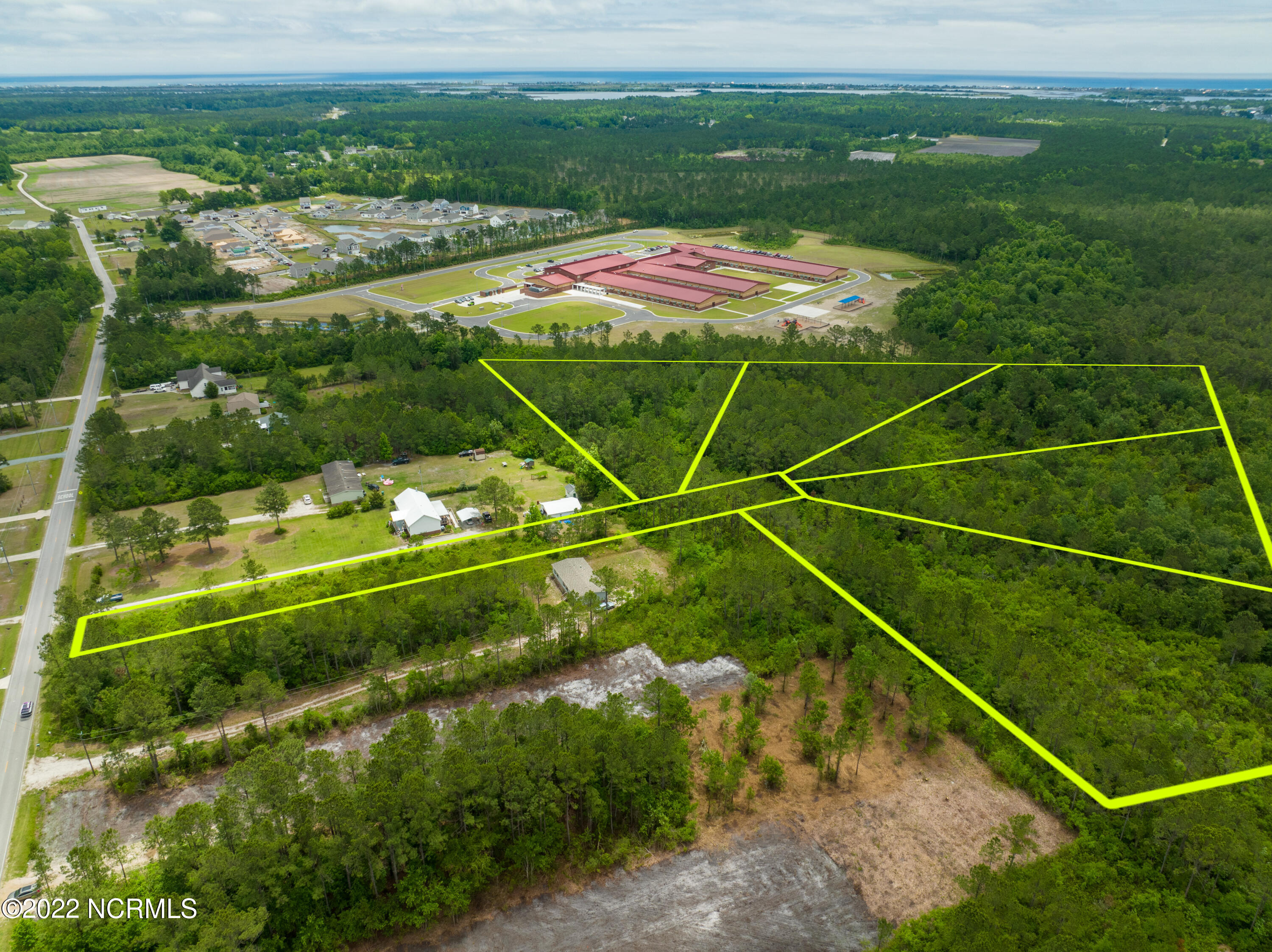 328-336 Folkstone Road Holly Ridge, NC 28445 - Photo 10 of 33 Old Folkstone -Lots 328-336 - Aerials -