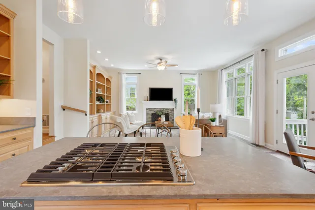 a view of an empty room