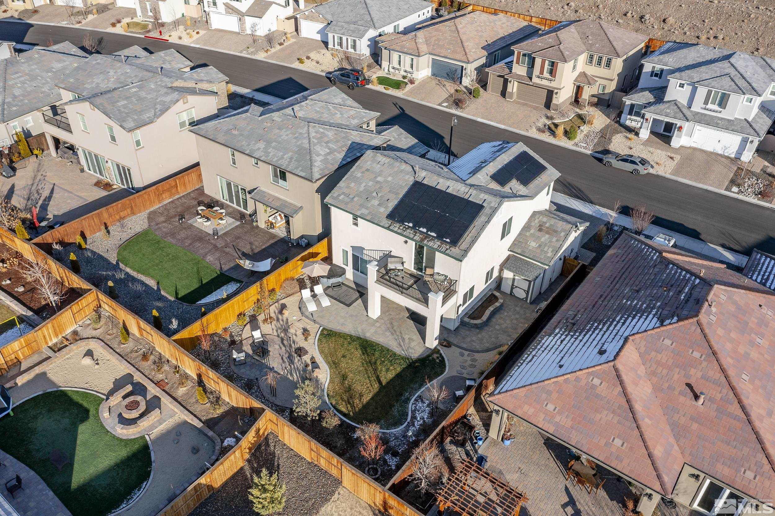 3300 Show Jumper Lane Reno, NV 89521 - Photo 27 of 40 an aerial view of a house with a ocean view