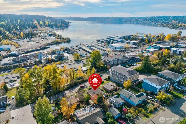 a view of city and ocean