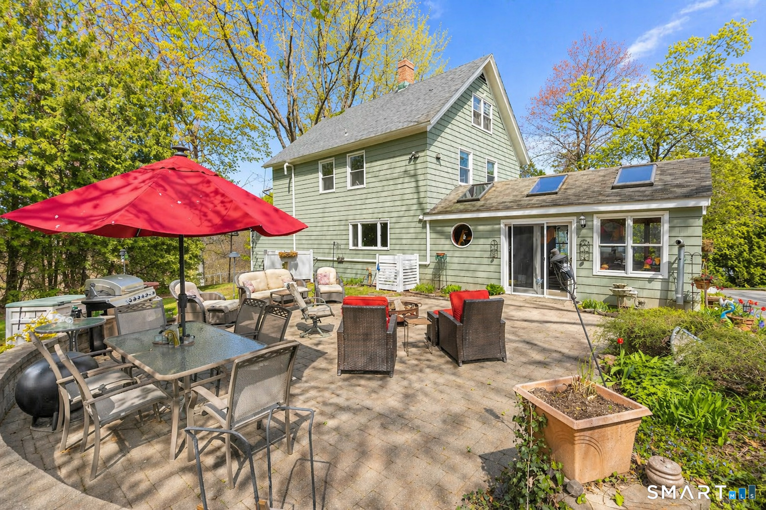 53 Cedar Street Middlefield, CT 06481 - Photo 25 of 30 Your own backyard oasis-perfect for summer dinners, morning coffee, and evenings around the fire pit.