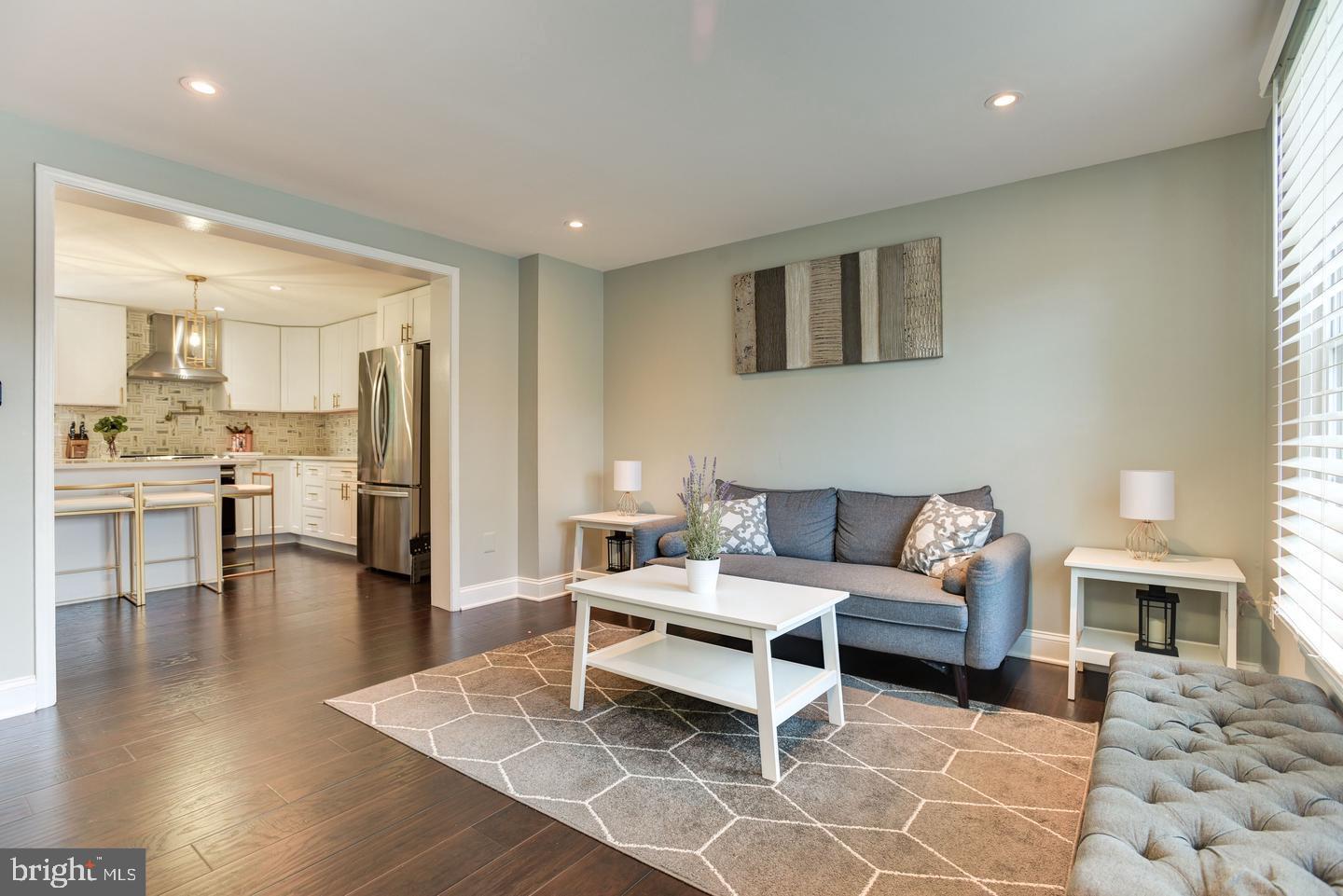 7310 Torran Rocks Way Gaithersburg, MD 20879 - Photo 3 of 32 a living room with furniture and a fireplace