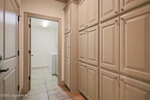 a view of a closet