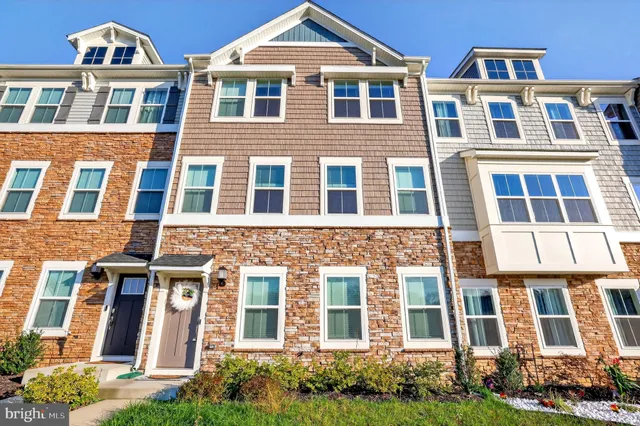 front view of a brick house