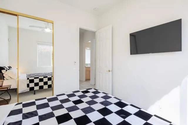 a living room with a couch