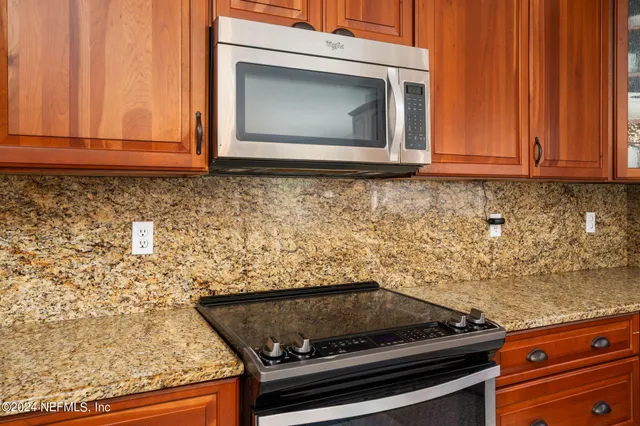 a close view of a stove top oven sitting inside of a kitchen