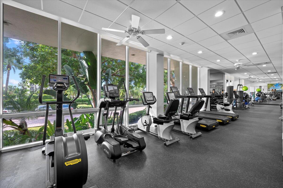 2000 South Ocean Boulevard, Unit 11D Boca Raton, FL 33432 - Photo 22 of 31 a view of a room with gym equipment
