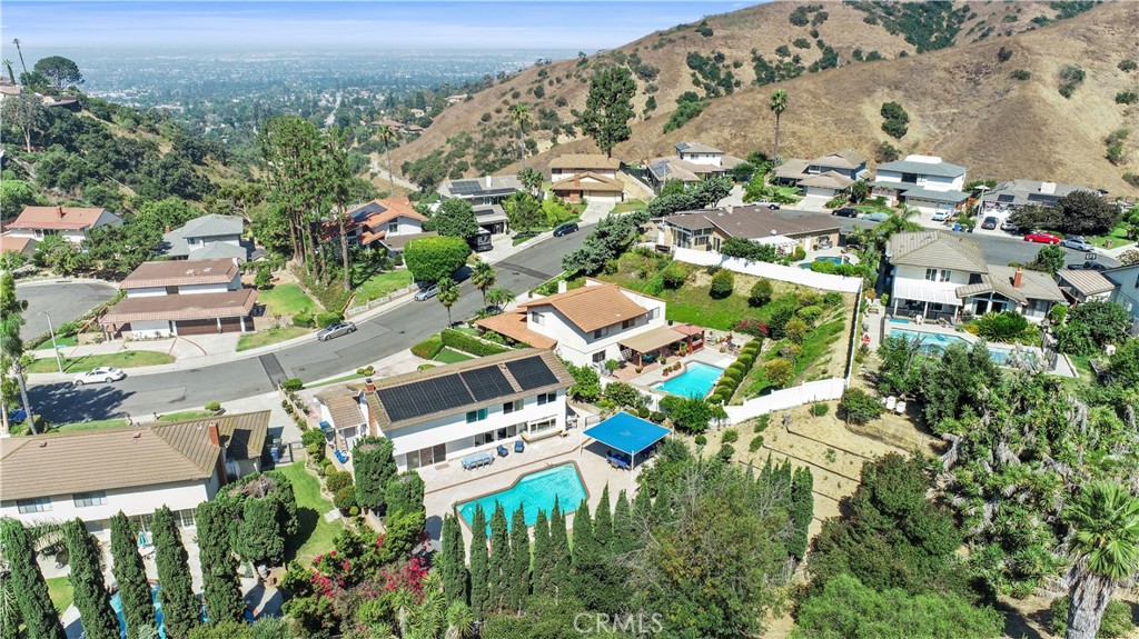 6046 Altmark Avenue Whittier, CA 90601 - Photo 3 of 27 an aerial view of residential houses with outdoor space