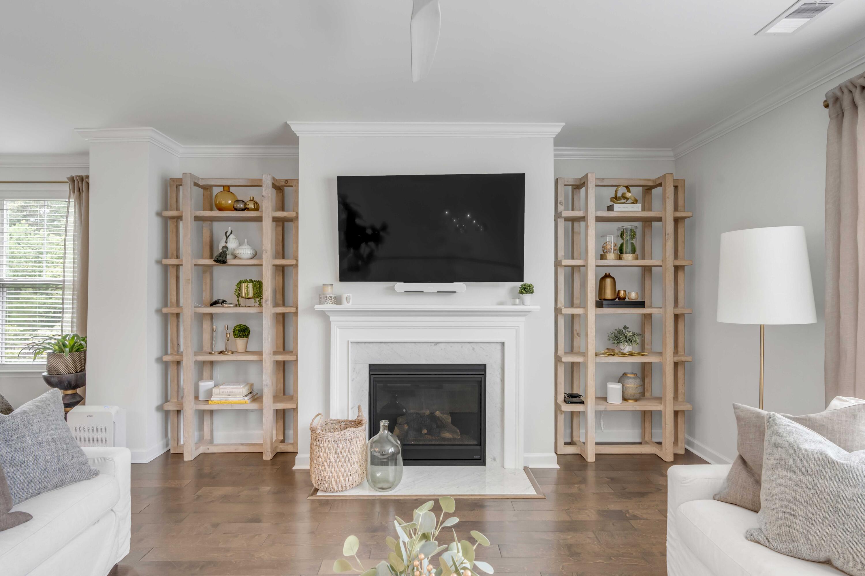 1558 Moss Spring Road Mount Pleasant, SC 29466 - Photo 6 of 39 Living Room Fireplace