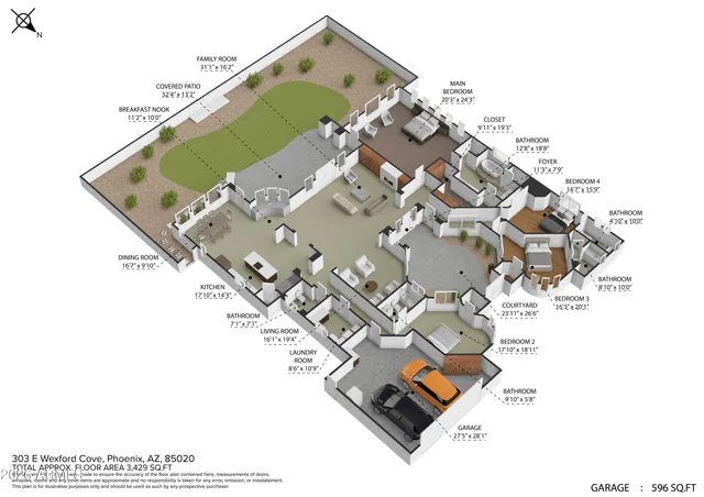 $1,299,500 | 303 East Wexford Court, Phoenix, AZ 85020