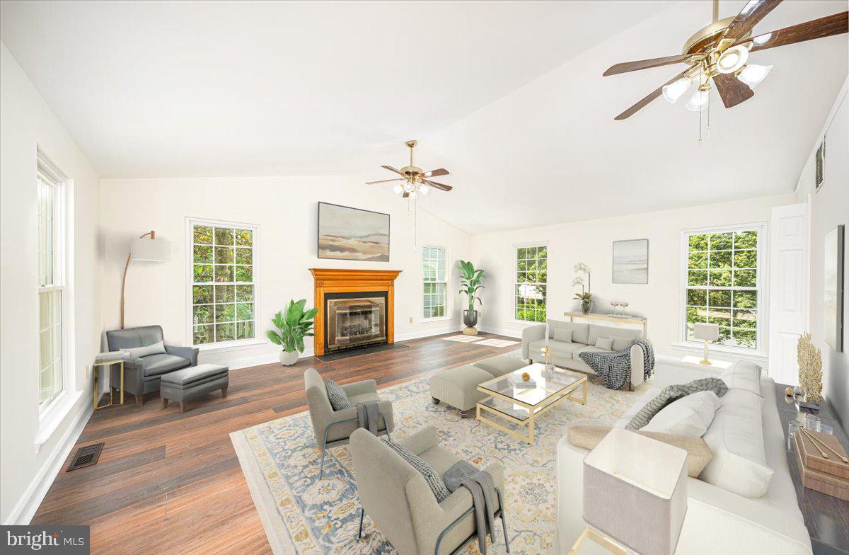 Staged Spacious Family Room