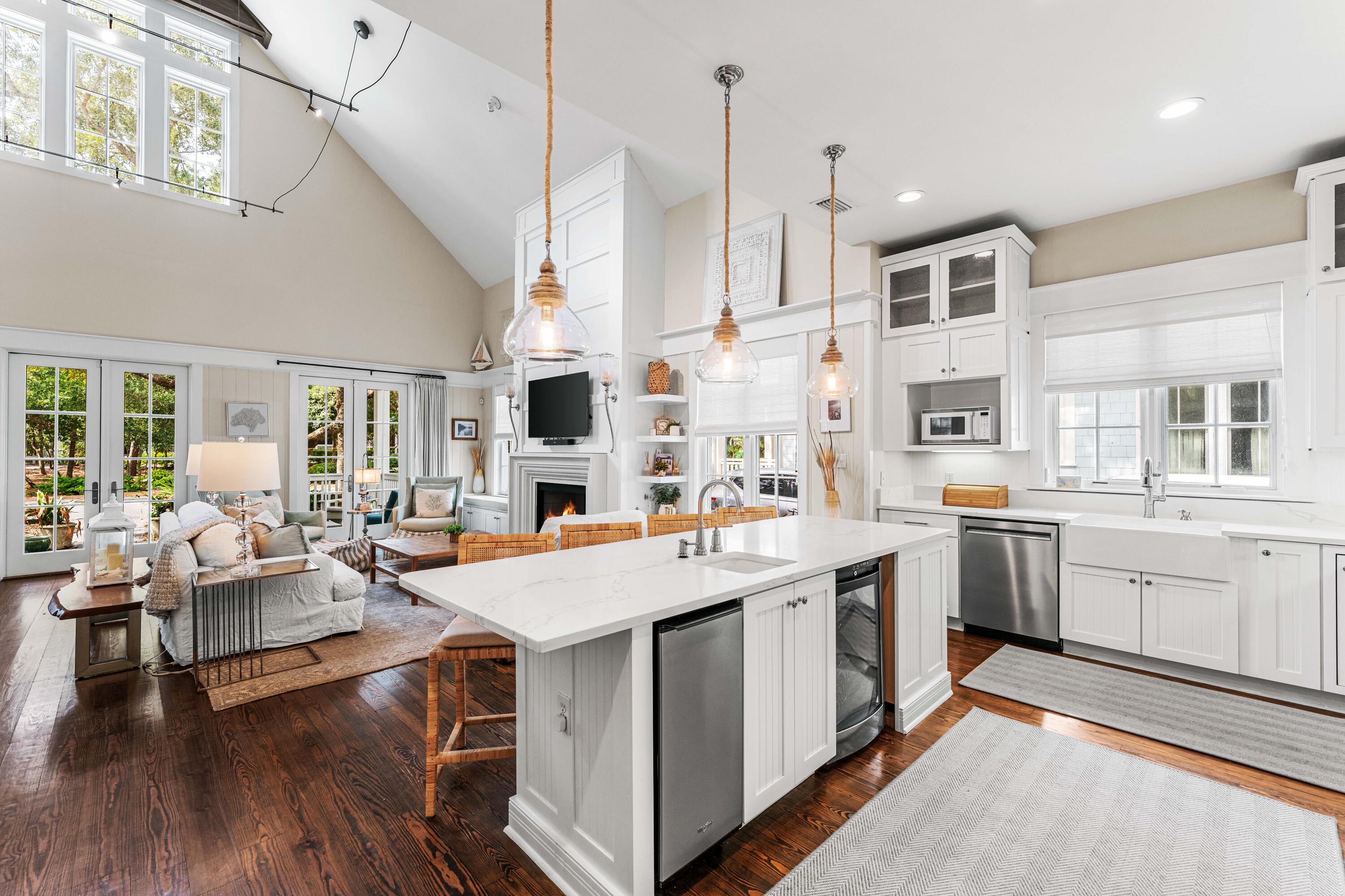 406 Red Cedar Way Santa Rosa Beach, FL 32459 - Photo 35 of 60 a open kitchen with stainless steel appliances granite countertop a stove and cabinets