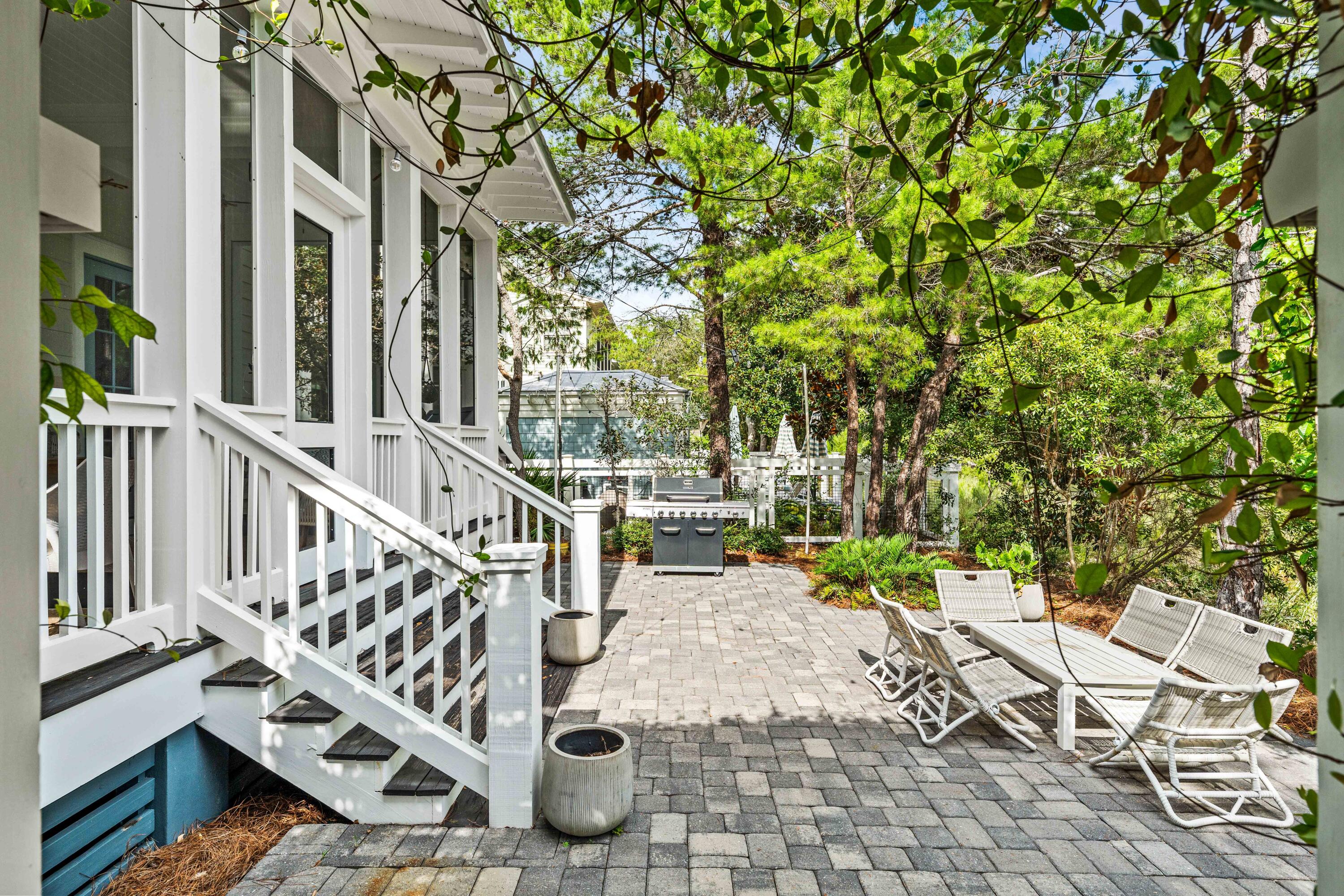 406 Red Cedar Way Santa Rosa Beach, FL 32459 - Photo 10 of 60 a view of balcony with wooden floor and outdoor seating