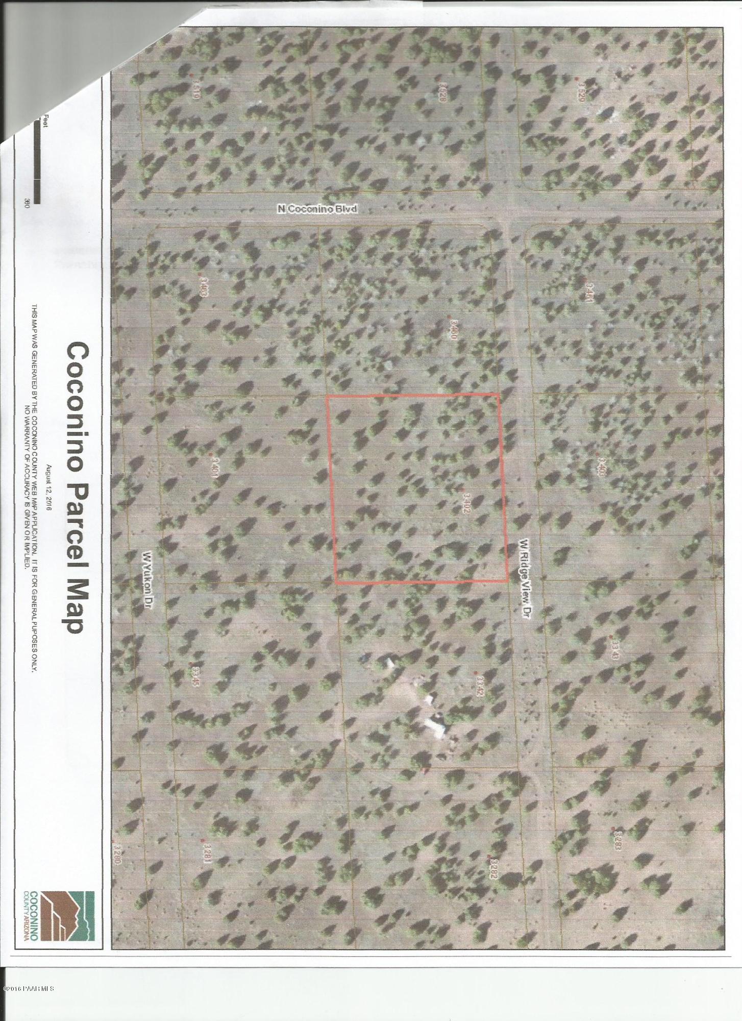 3402 West Ridgeview Drive Williams, AZ 86046 - Photo 1 of 2 Ariel Map