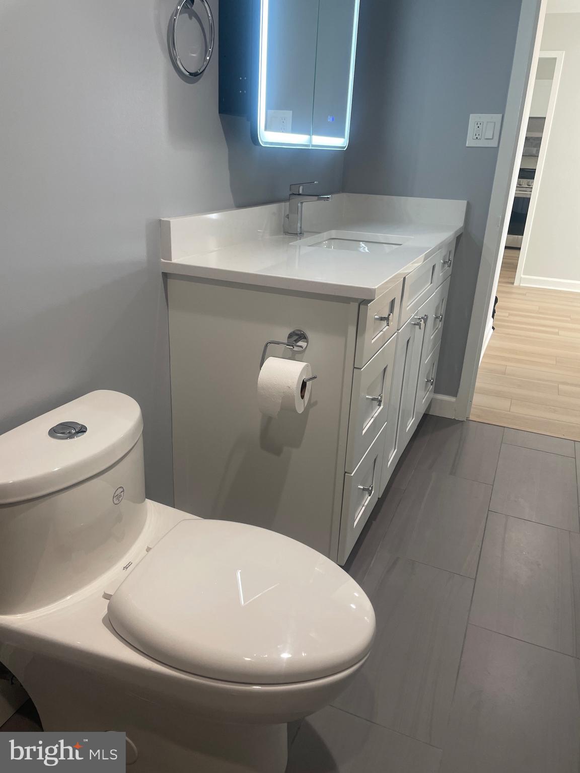 5225 Pooks Hill Road, Unit 828S Bethesda, MD 20814 - Photo 11 of 72 a bathroom with a sink a toilet and shower