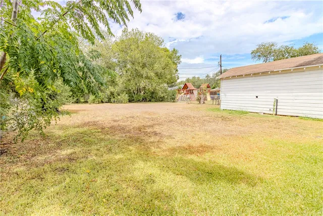 a view of a large body of water and mountain view
