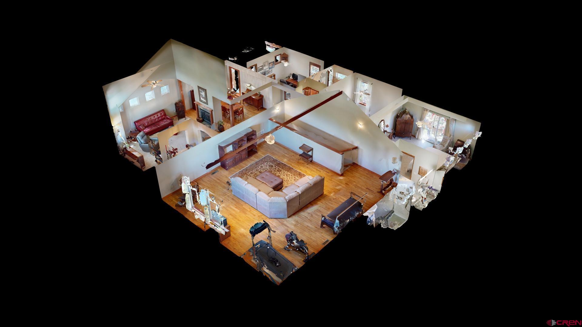 222 Jenkins Ranch Road Durango, CO 81301 - Photo 29 of 30 an aerial view of a house a kitchen and entryway