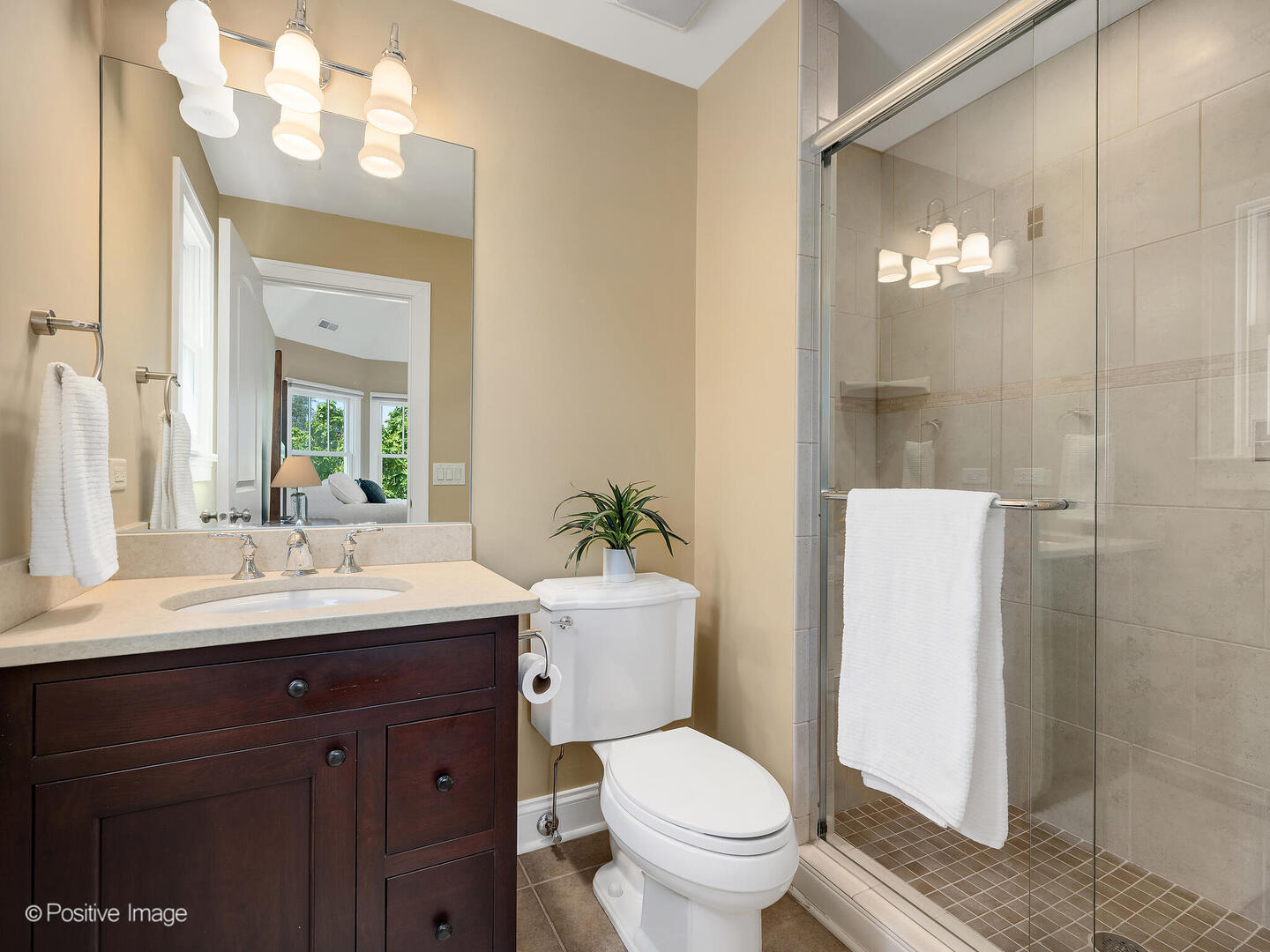610 Washington Street Elmhurst, IL 60126 - Photo 43 of 48 a bathroom with a toilet a sink and mirror