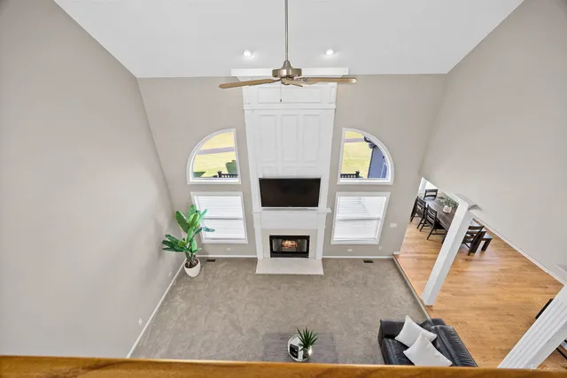 a large bathroom with a large mirror vanity and double vanity