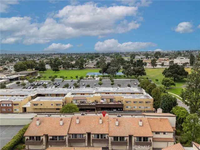 an aerial view of a city